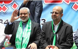 Ismail Haniya at the opening ceremony of the summer camps in western Gaza City (Filastin Al-'Aan, June 9, 2013).