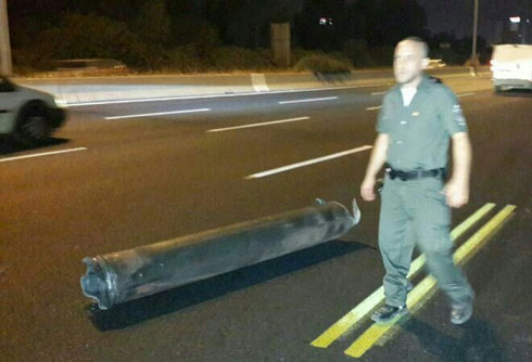 Rocket shrapnel found near Beit Dagan.