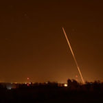 Rocket launched from the Gaza Strip at Israel (Photo: Avi Rokach)